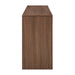 Modway Olney 4-Door Fluted Sideboard in Walnut - angled view
