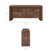 Modway Olney 4-Door Fluted Sideboard in Walnut - dimensions and specifications 26