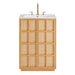 Modway Aiko 24 Inch Japandi Bathroom Vanity in Natural White - detail view