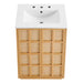 Modway Aiko 24 Inch Japandi Bathroom Vanity in Natural White - lifestyle view 6