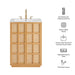 Modway Aiko 24 Inch Japandi Bathroom Vanity in Natural White - dimensions and specifications