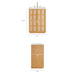 Modway Aiko 24 Inch Japandi Bathroom Vanity in Natural White - dimensions and specifications 12