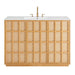 Modway Aiko 48 Inch Japandi Bathroom Vanity in Natural White - detail view
