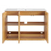 Modway Aiko 48 Inch Japandi Bathroom Vanity in Natural White - lifestyle view