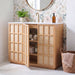 Modway Aiko 48 Inch Japandi Bathroom Vanity in Natural White - lifestyle view 9