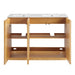 Modway Aiko 48 Inch Double Sink Japandi Bathroom Vanity in Natural White - lifestyle view
