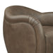 Modway Compose Barrel Vegan Leather Swivel Armchair in Mushroom - lifestyle view