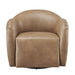 Modway Compose Barrel Vegan Leather Swivel Armchair in Toast - detail view