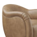 Modway Compose Barrel Vegan Leather Swivel Armchair in Toast - lifestyle view