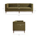Modway Devote 93 Inch Performance Velvet Channel Tufted Sofa in Cypress - dimensions and specifications 30