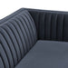 Modway Devote 93 Inch Performance Velvet Channel Tufted Sofa in Marine - lifestyle view
