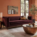 Modway Devote 93 Inch Performance Velvet Channel Tufted Sofa in Mulberry - lifestyle view 28