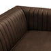 Modway Devote 93 Inch Vegan Leather Channel Tufted Sofa in Espresso - lifestyle view
