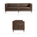 Modway Devote 93 Inch Vegan Leather Channel Tufted Sofa in Espresso - dimensions and specifications 18