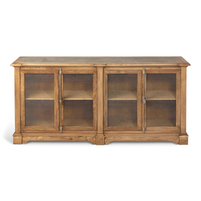 Park Hill Collection Urban Living Aged Zinc Top Whiskey Cabinet EFC06096 Park Hill Collection