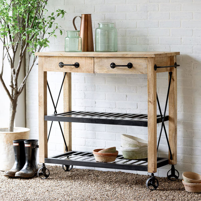 Park Hill Collection Garden Potting Cart