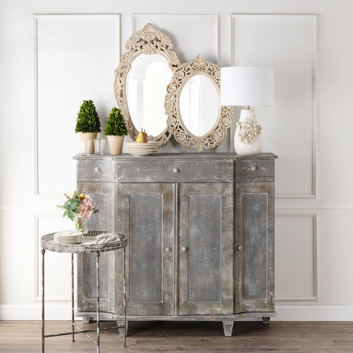 Park Hill Collection Country French Collection Aged Paint Townhouse Console EFC80890 Park Hill Collection