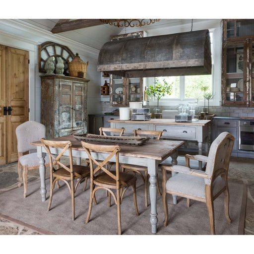 Park Hill Collections Country French Painted French Island with Old Elm Top EFC81573 Park Hill Collection