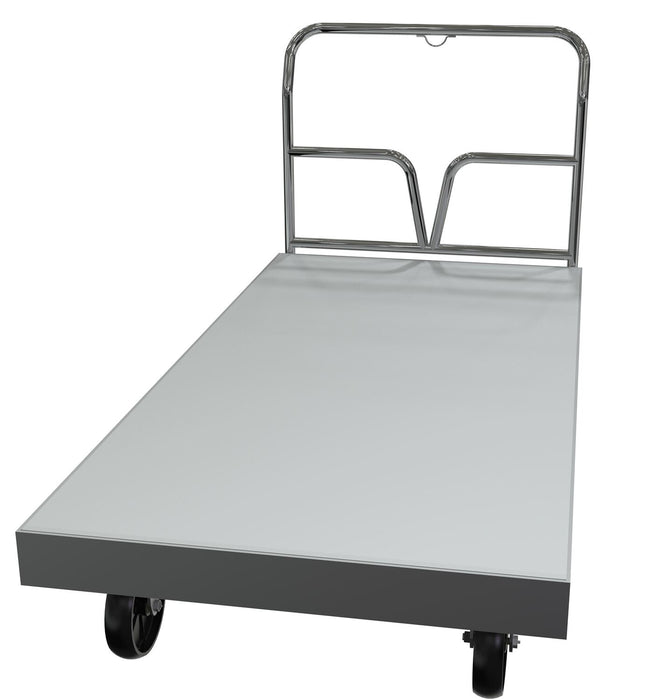Vestil EFHD-3672 Aluminum Heavy Duty Extruded Platform Truck 36 in. x 72 in. 4,800 lb. Capacity Silver