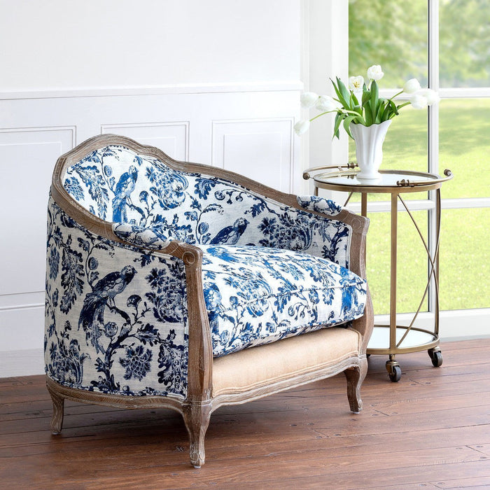 Park Hill Collections Southern Classic Bluebird Toile Settee EFS00460 Park Hill Collection