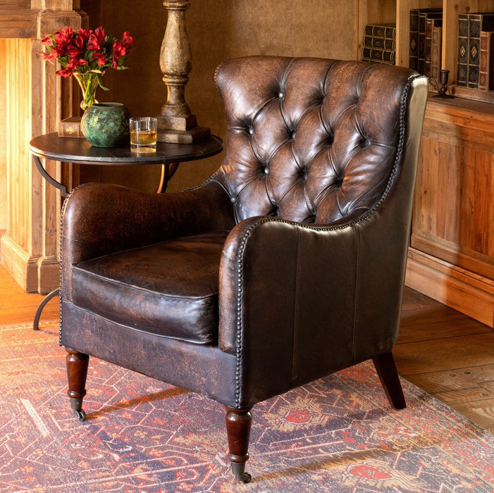 Park Hill Collections Manor Library Leather Club Chair EFS06133 Park Hill Collection