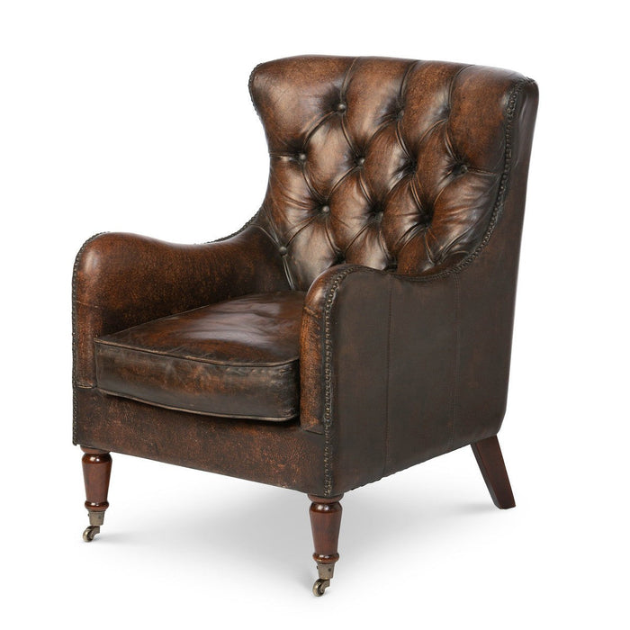 Park Hill Collections Manor Library Leather Club Chair EFS06133 Park Hill Collection