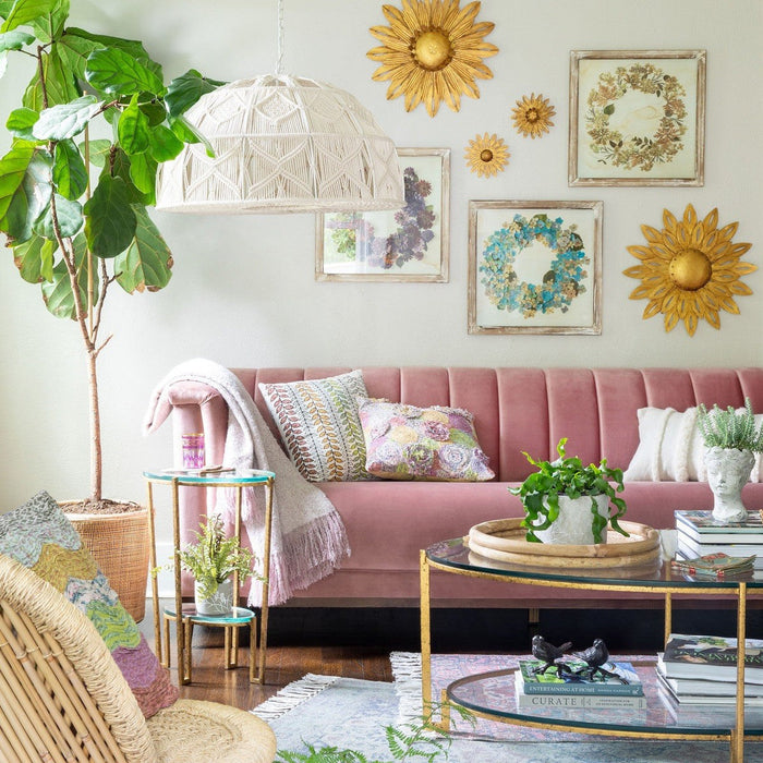 Park Hill Collection La Boheme Moira Rose Velvet Sofa EFS26071 Park Hill Collection