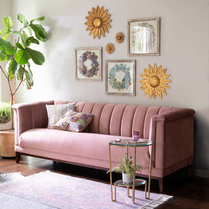 Park Hill Collection La Boheme Moira Rose Velvet Sofa EFS26071 Park Hill Collection