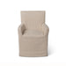 Coastal Cottage Slip Covered Linen Arm Chair EFS26077 - detail close-up