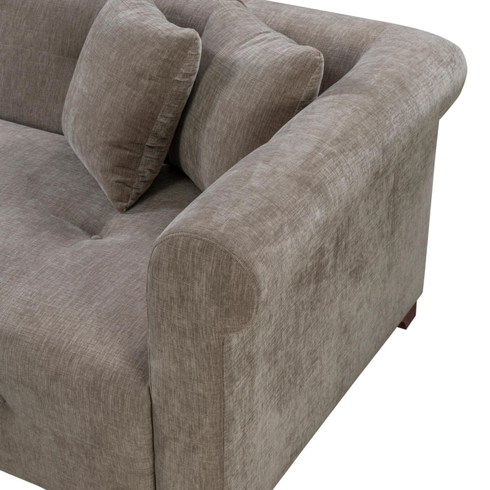 Park Hill Collection Statesman Sofa – Taupe (view 35)