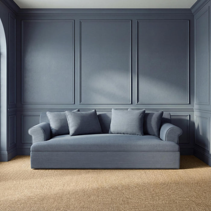 Park Hill Collection Flagship Sofa – Heathered Navy (view 28)