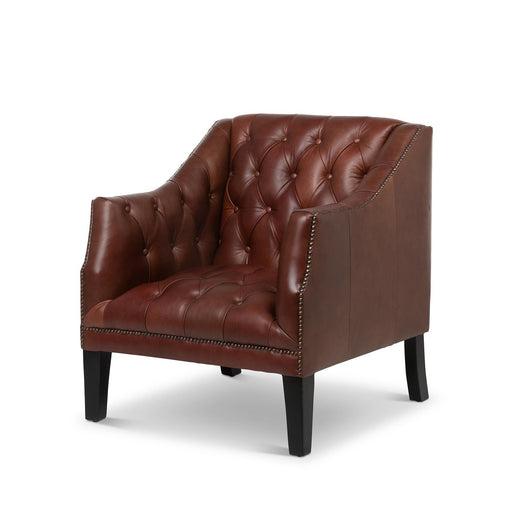 Park Hill Collection Mahogany Leather Library Chair, Cordovan (EFS36068) Parkhillcollection