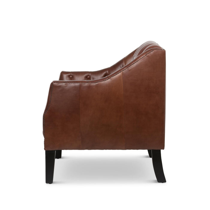 Park Hill Collection Mahogany Leather Library Chair, Cordovan (EFS36068) Parkhillcollection