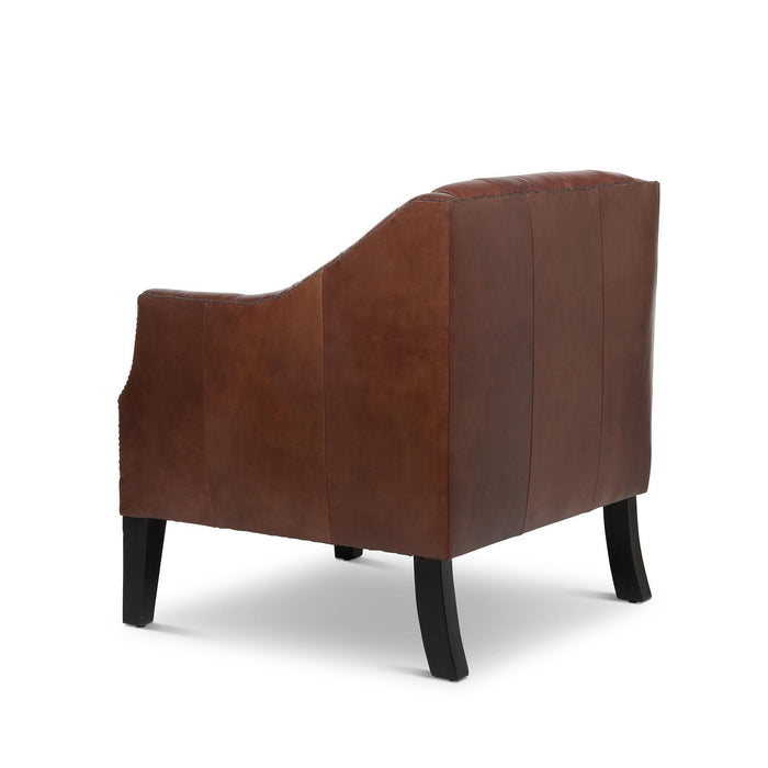 Park Hill Collection Mahogany Leather Library Chair, Cordovan (EFS36068) Parkhillcollection