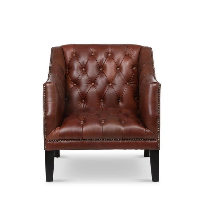 Park Hill Collection Mahogany Leather Library Chair, Cordovan (EFS36068) Parkhillcollection