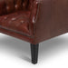 Park Hill Collection Mahogany Leather Library Chair, Cordovan (EFS36068) Parkhillcollection