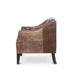 Park Hill Collection Brent Tufted Leather Club Chair in Vintage Umber (EFS36166) Parkhillcollection