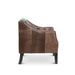 Park Hill Collection Brent Tufted Leather Club Chair in Vintage Umber (EFS36166) Parkhillcollection