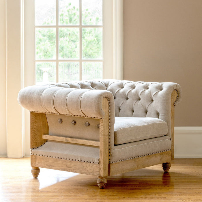 Park Hill Collections Country French Hillcrest Tufted Chair EFS81662 Park Hill Collection