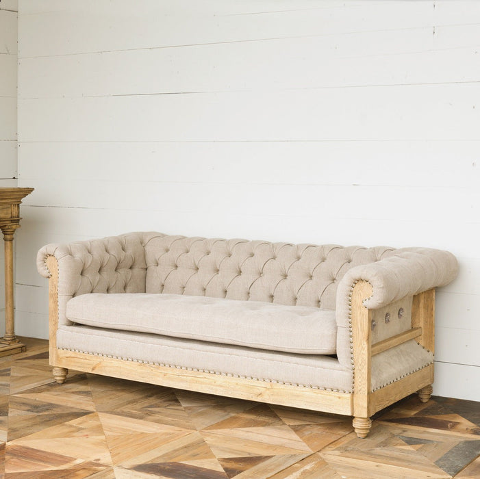 Park Hill Collections Country French Hillcrest Tufted Sofa EFS81664 Park Hill Collection
