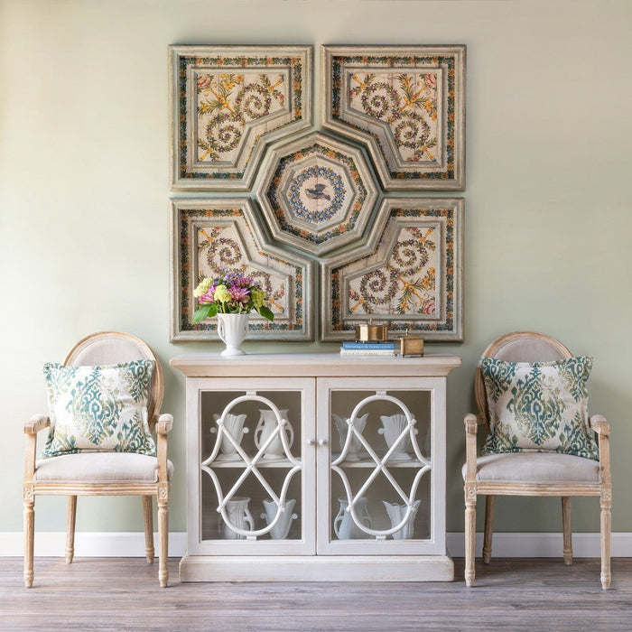 Park Hill Collection White Washed Dining Room Arm Chair EFS81666 Park Hill Collection