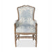 Park Hill Collection Country French Quarter Blue Provincial Fireside Chair EFS90247 Park Hill Collection