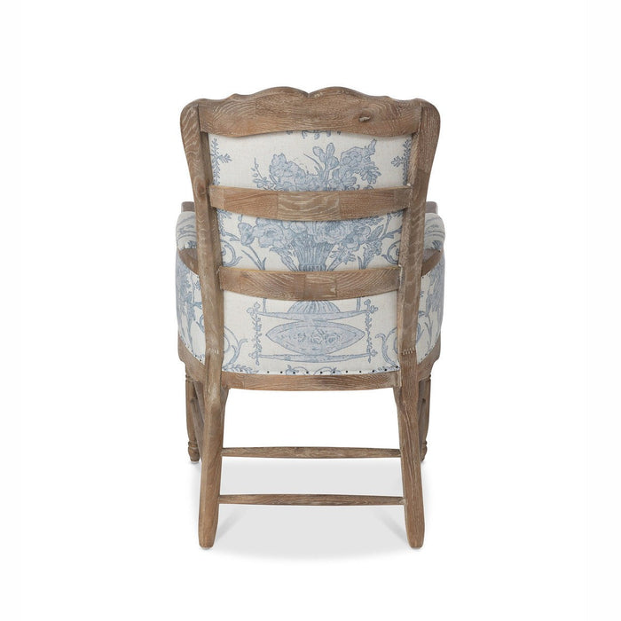 Park Hill Collection Country French Quarter Blue Provincial Fireside Chair EFS90247 Park Hill Collection