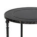 Park Hill Antiqued Black Metal Round Side Table Default Side Table angle view