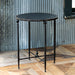 Park Hill Antiqued Black Metal Round Side Table additional view