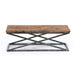 Park Hill Collection Lodge Railway Wood and Iron Coffee Table EFT06056 Park Hill Collection
