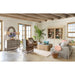 Park Hill Collection Coastal Cottage Aged Zinc Top Platform Coffee Table EFT06097 Park Hill Collection