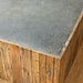 Park Hill Collection Coastal Cottage Aged Zinc Top Platform Coffee Table EFT06097 Park Hill Collection