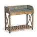 Park Hill Collection Garden Floral Zinc Top Potting Table EFT10532 Park Hill Collection