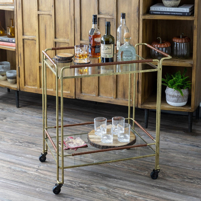 Park Hill Collection Lodge Langdon Bar Cart EFT20114 Park Hill Collection